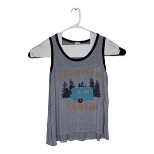 I'd Rather Be Camping Women's Large Tank Top Paper Crane